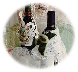 Wine Bottle Doily Covers